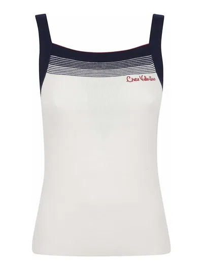 Valentino Wool Tops. In White