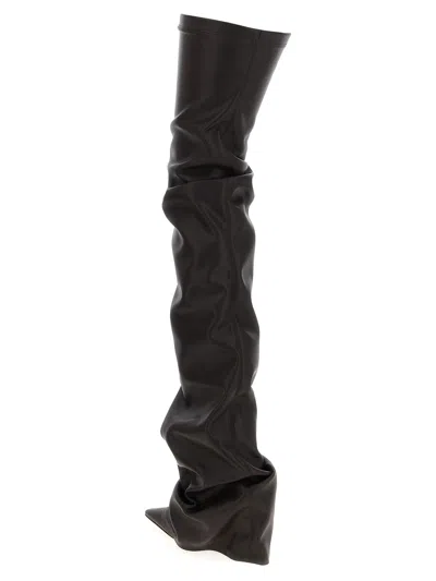 Attico ''robin Otk'' Thigh High Boots 95mm In Black