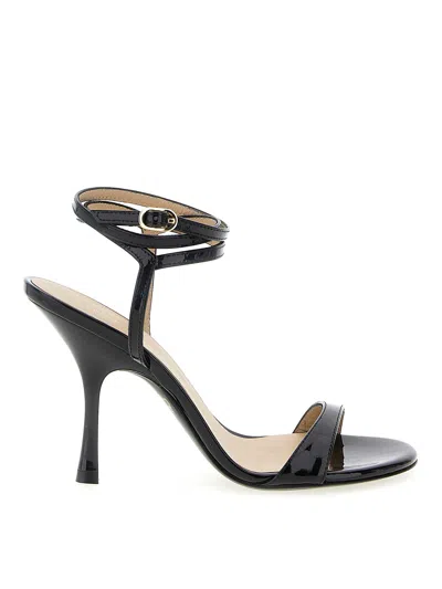 Stuart Weitzman 'nudist Wrap' Sandals In Black