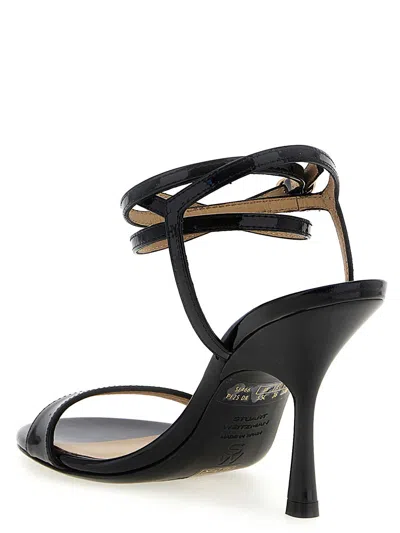 Stuart Weitzman 'nudist Wrap' Sandals In Black