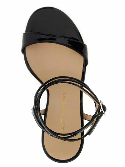 Stuart Weitzman 'nudist Wrap' Sandals In Black
