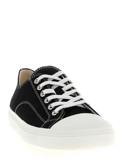 Moschino Square-toe Sneakers In Black