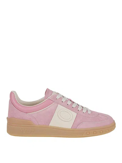 Valentino Garavani Sneakers Upvillage In Pelle Scamosciata Multicolor Donna In Neutral