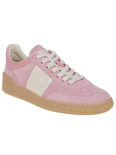 Valentino Garavani Sneakers Upvillage In Pelle Scamosciata Multicolor Donna In Neutral