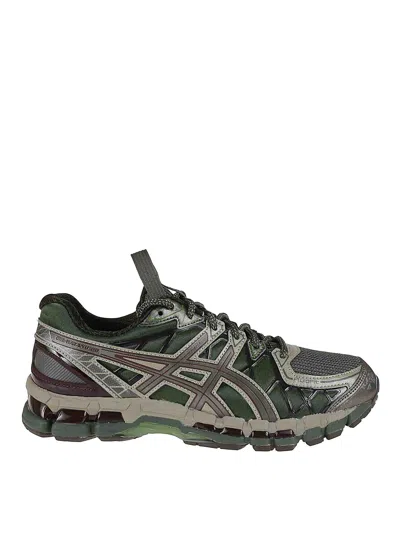 Asics High-performance Athletic Sneakers With Mesh Upper In Silver