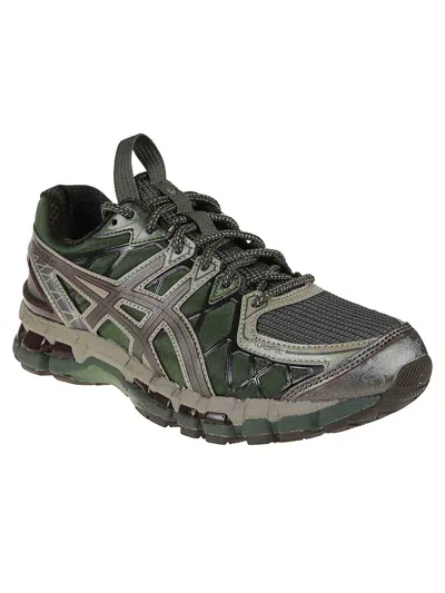 Asics High-performance Athletic Sneakers With Mesh Upper In Silver