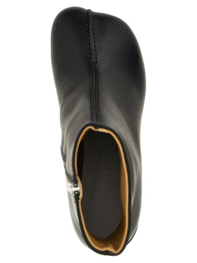 Mm6 Maison Margiela Mm6 By Maison Margiela Black Leather Ankle Booties In Black