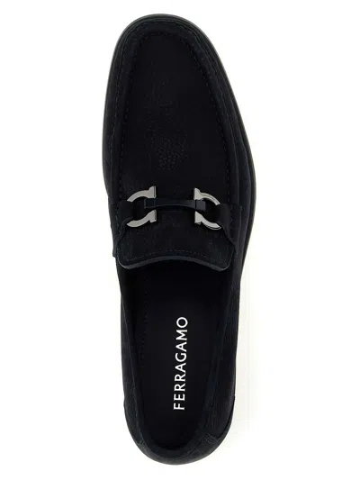 Ferragamo Grandioso Loafers In Blue
