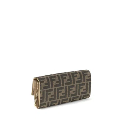 Fendi Baguette Continental Wallet In Brown