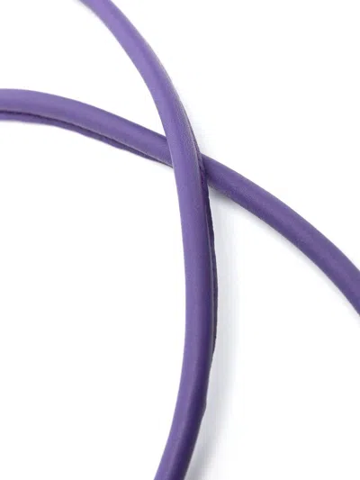 Furling By Giani Leather Belt In Purple