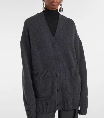 Joseph Oversized Cashmere Cardigan In Gray