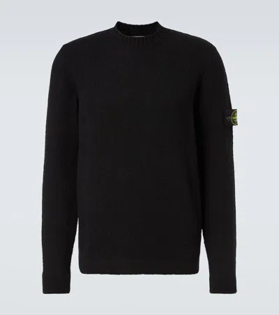 Stone Island Turtleneck Sweater In Black