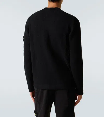Stone Island Turtleneck Sweater In Black