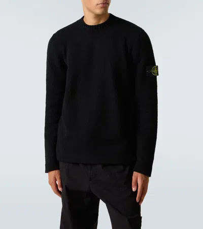 Stone Island Turtleneck Sweater In Black