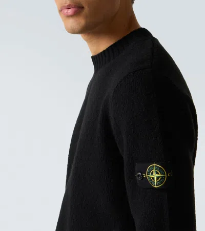 Stone Island Turtleneck Sweater In Black