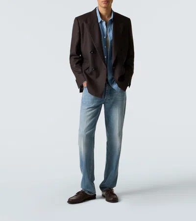 Lardini Cotton Shirt In Blue