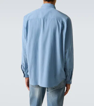Lardini Cotton Shirt In Blue