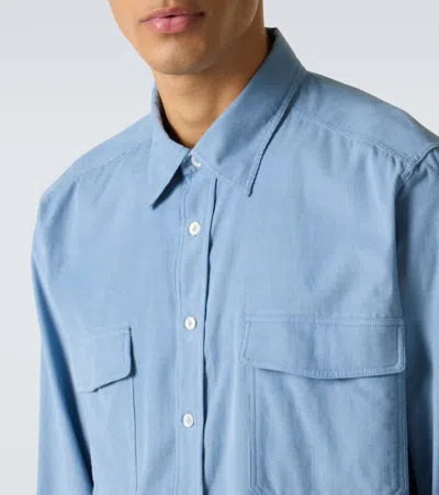 Lardini Cotton Shirt In Blue