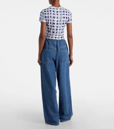 Proenza Schouler Salome Wide-leg Jeans In Blue