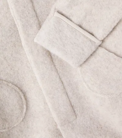 1+ In The Family Baby Bjorn Hooded Onesie In White