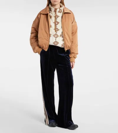 The Upside Harlow Quarter-zip Fleece Pullover In Neutral