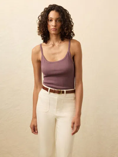 Faherty Sunday Rib Tank In Purple