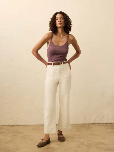 Faherty Sunday Rib Tank In Purple
