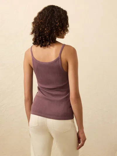 Faherty Sunday Rib Tank In Purple