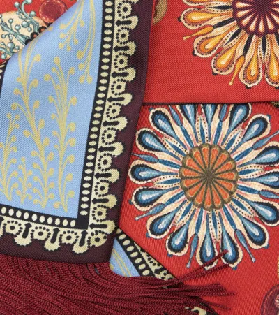 印花真丝斜纹布围巾