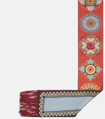 印花真丝斜纹布围巾