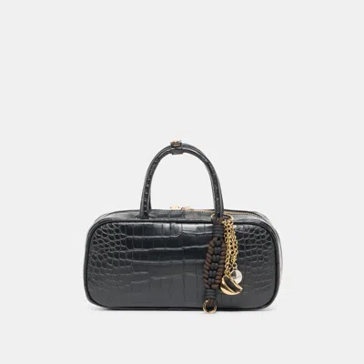 Dolce Vita Flyn Handbag Black Croco Stella In Black