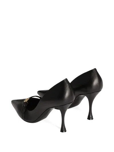 Dolce & Gabbana 90mm Leather Pointed-toe Pumps In Black