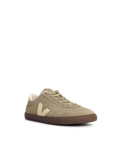 Veja Low-top Suede Sneakers Rubber Sole In Sand