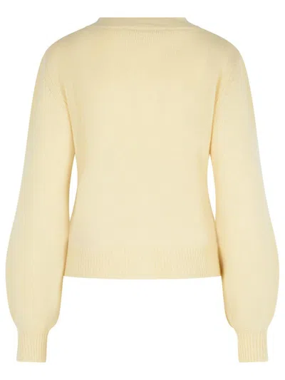 Marni Long-sleeved Knitted Cardigan In Neutral