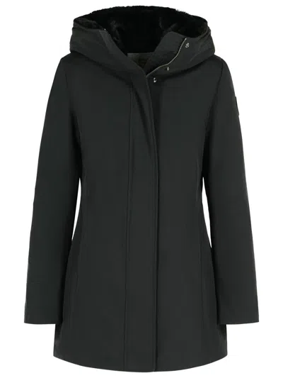 Woolrich Boulder Parka Coat With Padded Design In Black