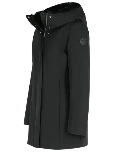 Woolrich Boulder Parka Coat With Padded Design In Black