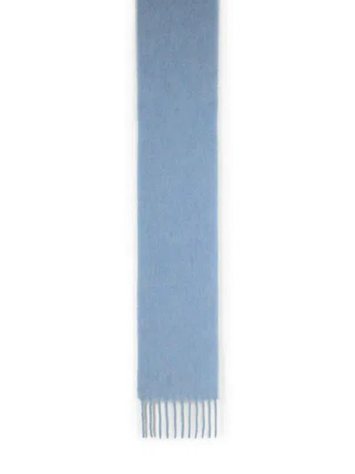 Marni Light Blue Alpaca Blend Scarf In Blue