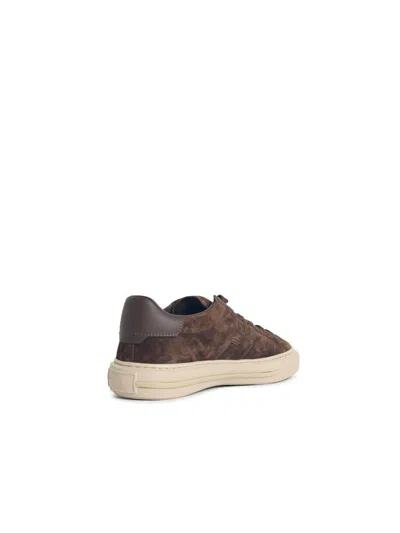 Hogan H691 Lace-up Sneakers With Suede Upper And Memory Foam Comfort In Brown