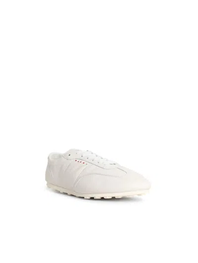 Marni Low-top Sneakers In Leather.round Toelace-up Fasteninglogo Patch At Tonguepanel Constructionchunky S In Multi