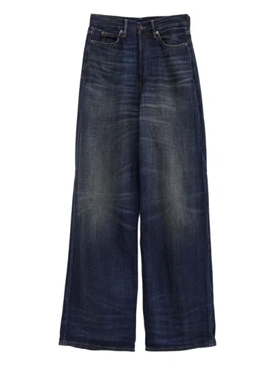 Acne Studios Wide-leg Denim Jeans In Blue