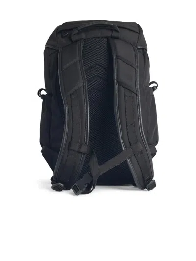 Moncler Canvas Tech Backpack With Front And Side Pockets In Black