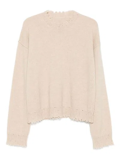 Uma Wang Cashmere Crewneck Jumper In Neutral