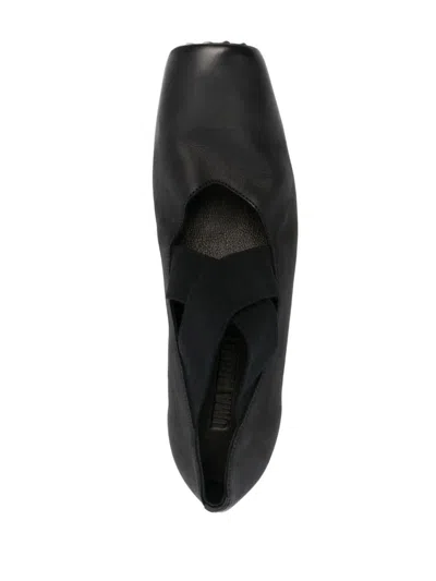 Uma Wang Leather Ballet Flats In Multi