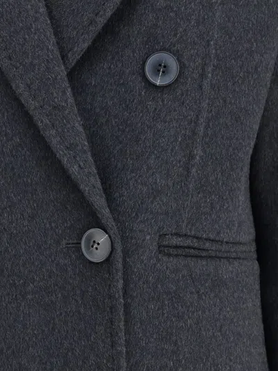 Dynamis Studio Wool Blazer Coat In Blue