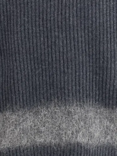 Dsquared2 Men Ribbed Wool Sweater In Black