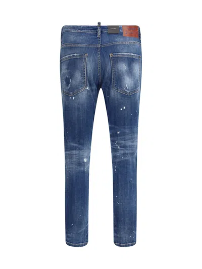 Dsquared2 Dsquared Stretch Denim Skater Jeans In Blue