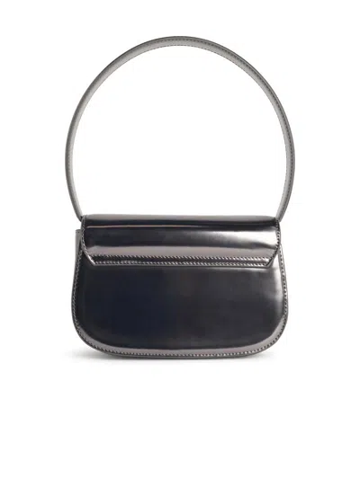 Diesel 1dr Leather Shoulder Bag In Gray