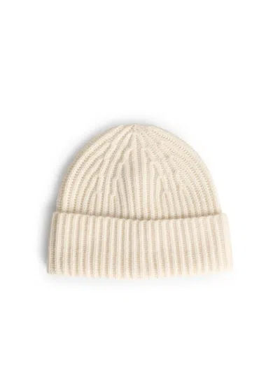 Lisa Yang 'martigny' Cream Cashmere Beanie In Neutral
