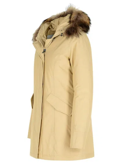 Woolrich Marka 'artic' In Beige Cotton Blend In Neutral