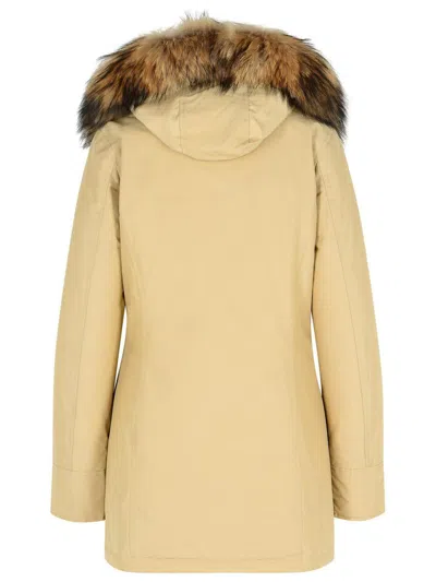Woolrich Marka 'artic' In Beige Cotton Blend In Neutral